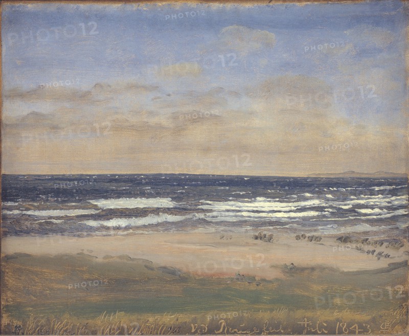The Beach at Rågeleje, 1843. Creator: Peter Christian Thamsen Skovgaard.