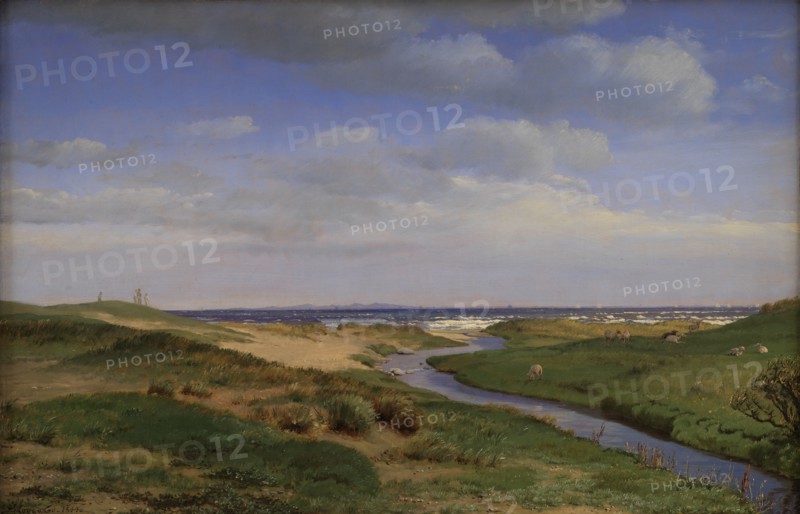 View of the North Coast of Zealand at Dronningmolle, 1844. Creator: Peter Christian Thamsen Skovgaard.