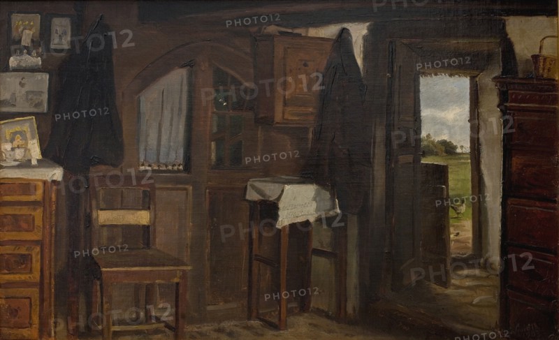 Interior from a farmhouse, 1903. Creator: Hans Smidth.