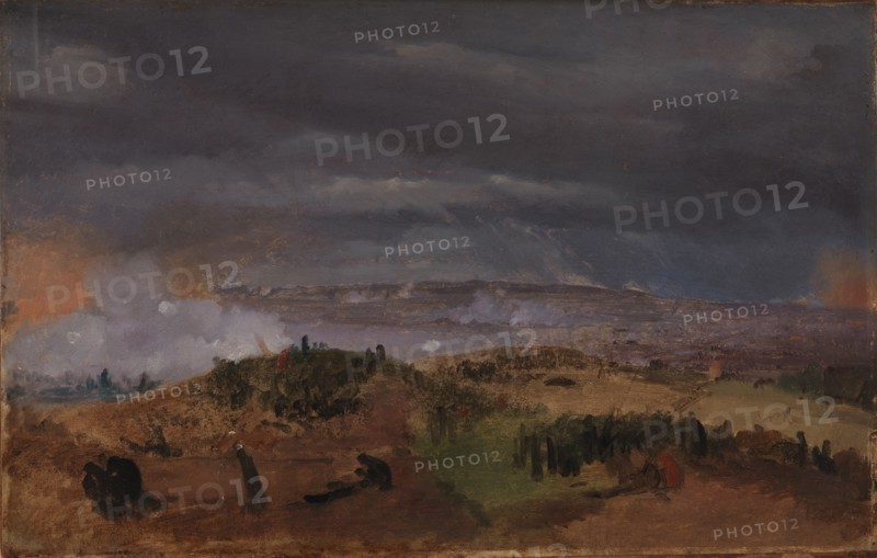 The Battle of Isted 25 July 1850. Study, 1850. Creator: Jorgen Sonne.