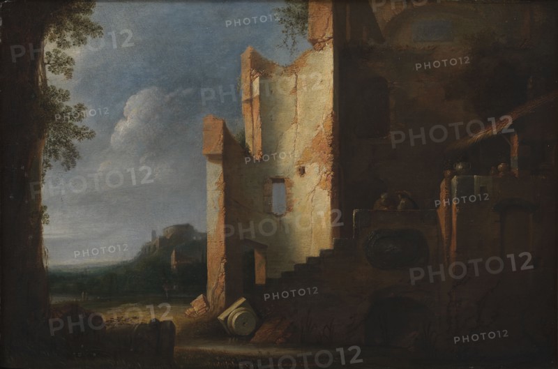 Landscape with ruins, 1601-1700. Creator: Unknown.