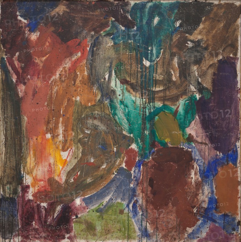 Dante and Vergil in the Underworld;Study after a painting by Delacroix, 1894-1932. Creator: Edvard Weie.