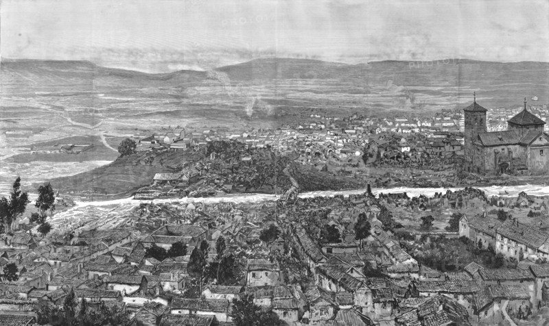 ''The Great Floods in Spain--The Town of Consuegra after the Inundations', 1891. Creator: Unknown.