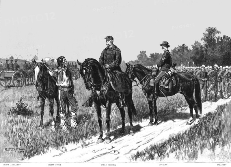''The United States Army: Field Dress of the Officers and Men.', 1891. Creator: Rufus Fairchild  Zogbaum.