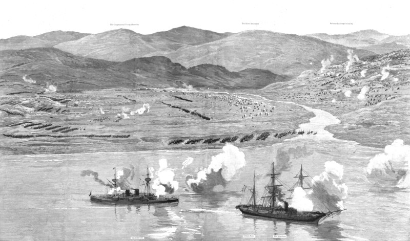 '' The Civil War in Chili, The Battle of Concon, August 21, 1891', 1891. Creator: Unknown.