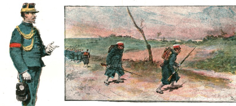 ''The Manoeuvres of the Japanese Army before His Majesty the Mikado; The Manoeuvres at Handa', 1891. Creator: Unknown.