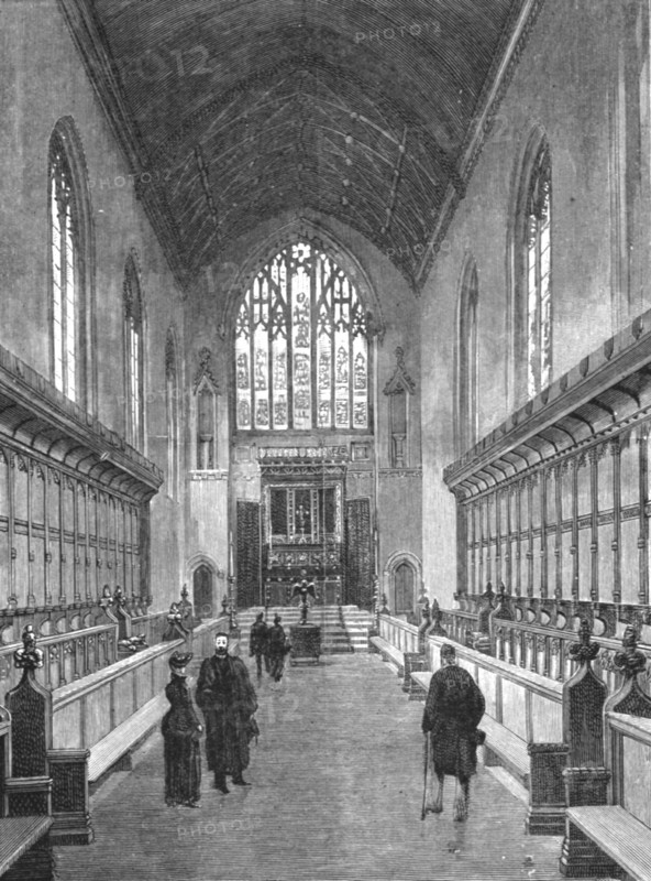 ''The New Chapel, Queens College, Cambridge', 1891. Creator: Unknown.