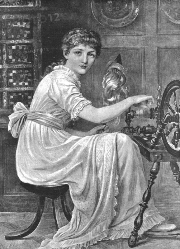 '' The Spinster, after Edwin Long, R.A. ', 1891. Creator: Edwin Long.