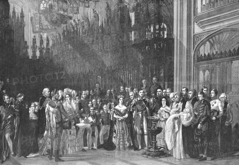 'The Christening of H.R.H. The Prince of Wales in St. George's Chapel, Windsor Castle...', 1842. Creator: George Hayter.