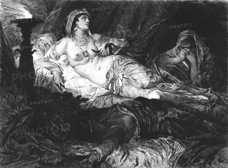 'Cleopatra', after Hans Makart', c1880-83. Creator: W Unger.