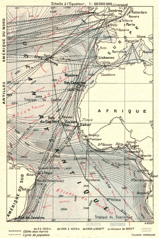 ''Les routes l'Atlantique; L'Ouest Africain', 1914. Creator: Unknown.