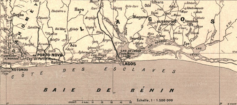 ''Chapelet lagunaire du golfe de Guinee; L'Ouest Africain', 1914. Creator: Unknown.