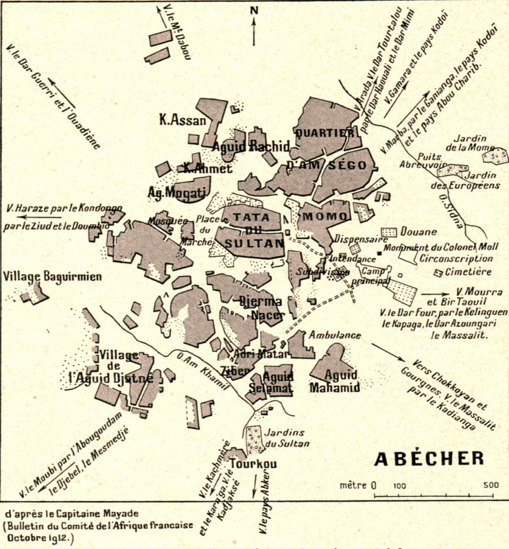 ''Un plan de grande ville soudanaise: Abecher; L'Ouest Africain', 1914. Creator: Unknown.