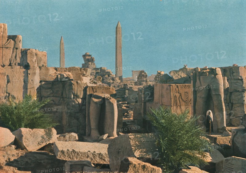 ''Ruines de Karnak; Le Nord-Est Africain', 1914. Creator: Jules Gervais-Courtellemont.