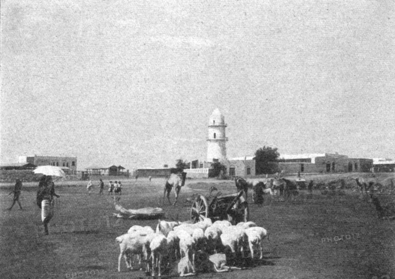 ''Place principale du village indigene de Djibouti; Le Nord-Est Africain', 1914. Creator: Unknown.