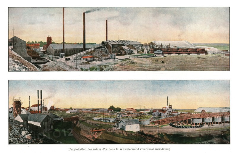 'L'exploitation des mines d'or dans le Witwaterstrand (Transvaal meridional); Afrique...', 1914. Creator: Unknown.