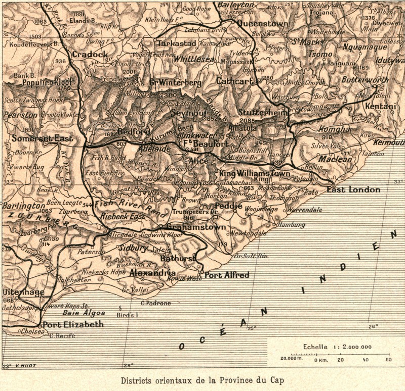 ''Districts orientaux de la Province du Cap; Afrique Australe', 1914. Creator: Unknown.