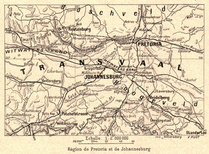 ''Region de Pretoria et de Johannesburg; Afrique Australe', 1914. Creator: Unknown.