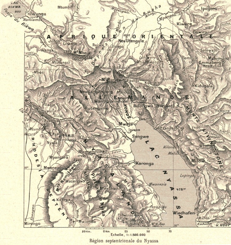 ''Region septentrionale du Nyassa; Afrique Australe', 1914. Creator: Unknown.