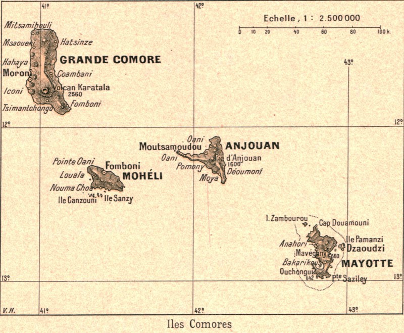 ''Iles Comores; Iles Africaines de la mer des Indes', 1914. Creator: Unknown.