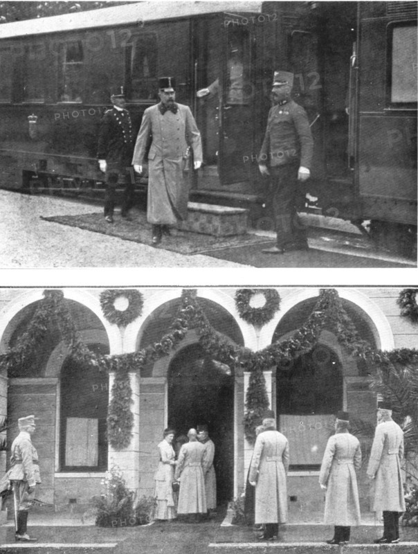 ''Francois-Ferdinand etait venu en Bosnie pour y proceder a une inspection militaire', 1914. Creator: Walter Tausch.
