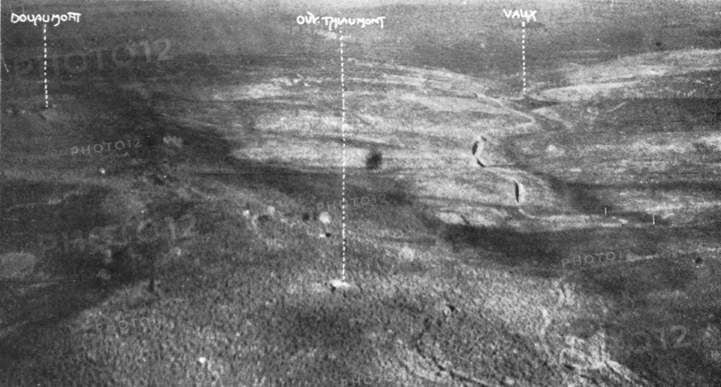 'Thiaumont; Deux aspects du champ de bataille de Thiaumont', 1916. Creator: Unknown.