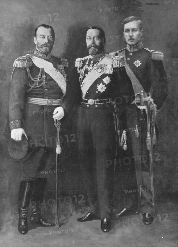 'Nos Grands Allies; Nicolas II, George V, Albert I Roi des Belges', 1914. Creator: Unknown.