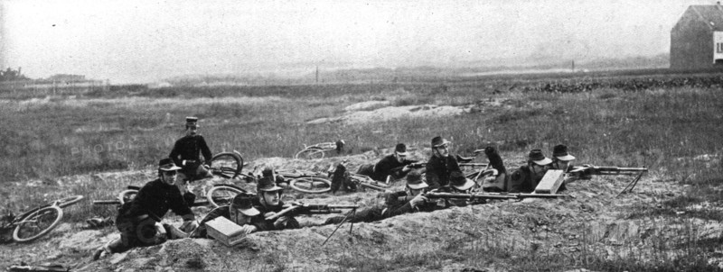 'Le combat de Haelen', 1914. Creator: Montigny.