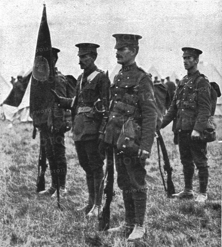 ''L'aide du Canada; Etendard de regiment Princesse Patricia', 1914. Creator: Unknown.