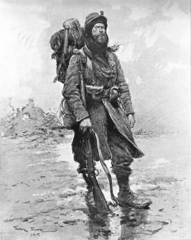 ''La Guerre de Tranchees; Le soldat de 1915, Le Poilu', 1915. Creator: Unknown.