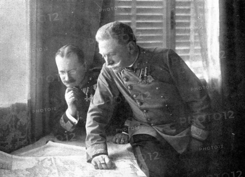''Les Premiers coups de canon; Le General Conrad de Hotzendorf', 1914. Creator: S Chernov.