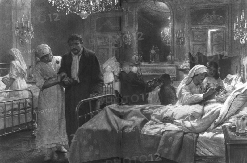 ''Dans les hotels et les Chateaux; les hotes choyes', 1914. Creator: J Simont.