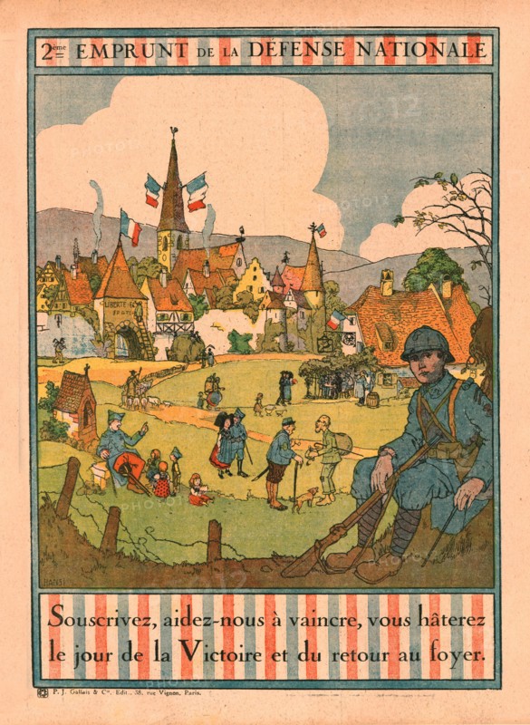'Les affiches illustrees du deuxieme emprunt; 2eme Emprunt de la Defense Nationale', 1916. Creator: Unknown.