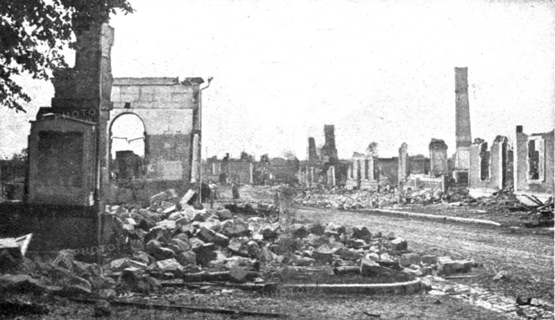 ''Nos regions Devastees; Une desert: les ruines de Maurupt', 1914. Creator: Unknown.