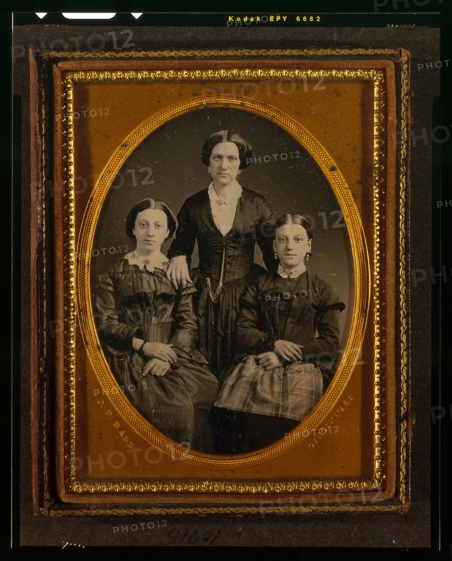 Three unidentified women, between 1847 and 1860. Creator: James Presley Ball.