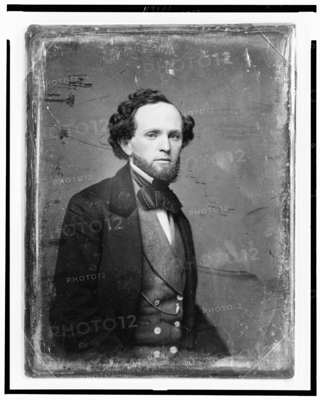George Douglas Brewerton, half-length portrait, three-quarters to right..., between 1844 and 1860. Creator: Mathew Brady.