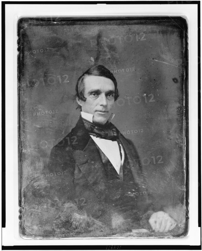 A. Oakey Hall, half-length portrait, three-quarters to right, eyes front, between 1844 and 1860. Creator: Mathew Brady.