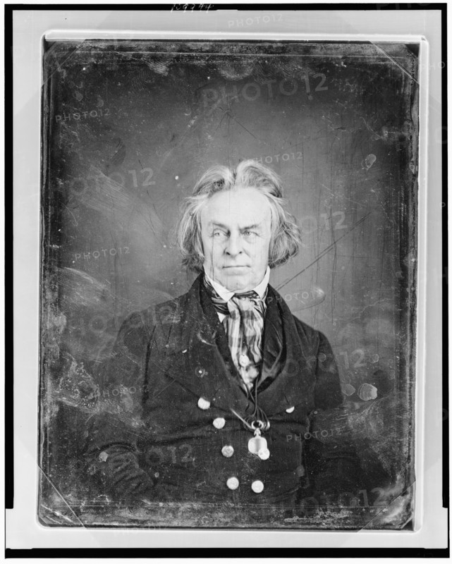 Unidentified man, about 60 years of age, half-length portrait, facing..., between 1844 and 1850. Creator: Mathew Brady.