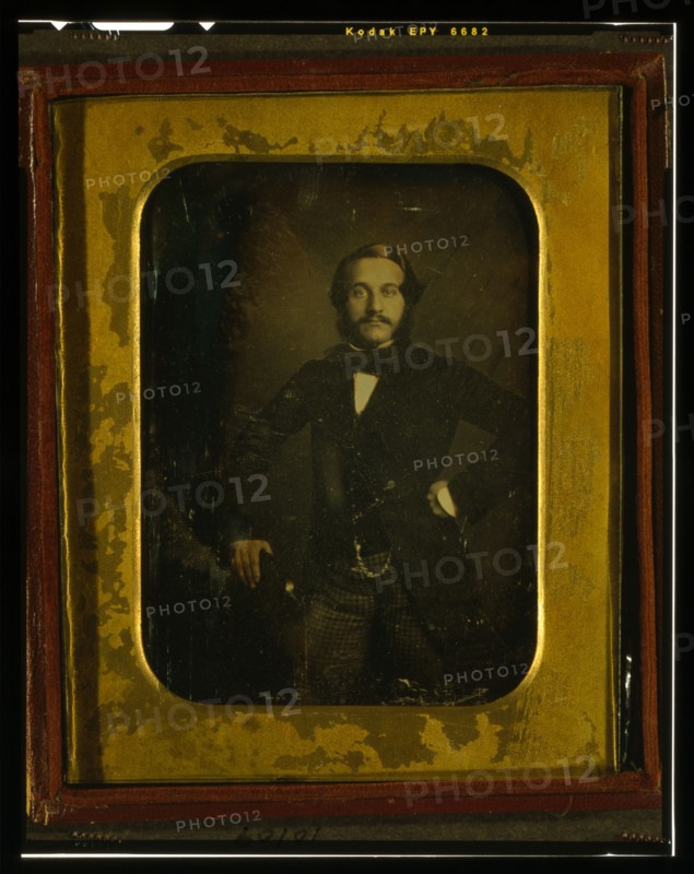 Alfred Jones, three-quarter-length portrait, standing, between 1850 and 1855. Creator: Frederick De Bourg Richards.