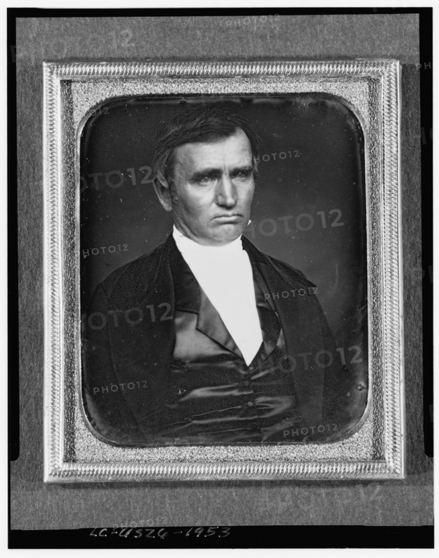 Unidentified man, head-and-shoulders portrait, facing right, between 1850 and 1860. Creator: Unknown.
