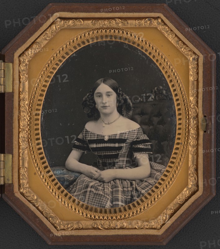 Mary Allbritten Bolen, half-length portrait, facing front, 1860s?. Creator: Unknown.