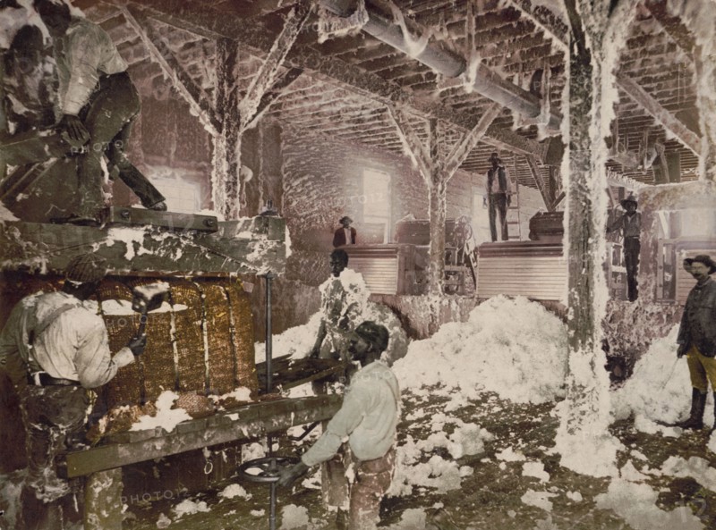 Mississippi cotton gin at Dahomey, 1899. Creator: Unknown.