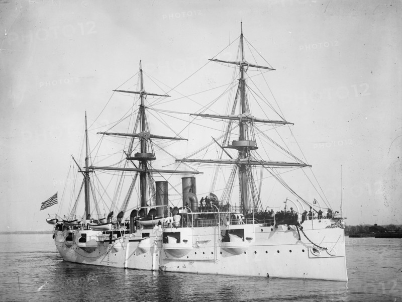 U.S.S. Newark, between 1891 and 1901. Creator: Edward H Hart.