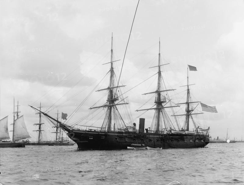 U.S.S. Pensacola, between 1890 and 1901. Creator: Edward H Hart.