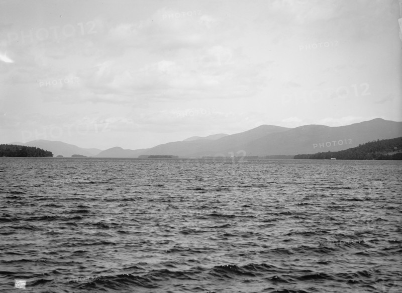Lake George from the hotel, between 1880 and 1897. Creator: William H. Jackson.