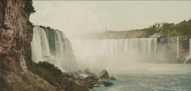Niagara, general view from Cave of the Winds, ca 1900. Creator: Unknown.