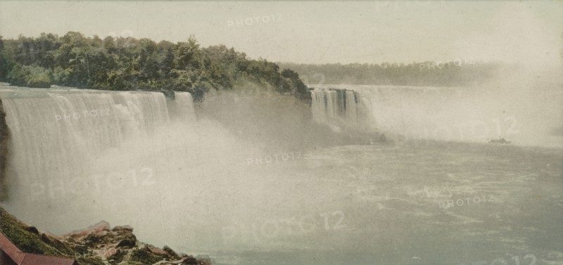 Niagara, American and Horseshoe Falls, ca 1900. Creator: Unknown.