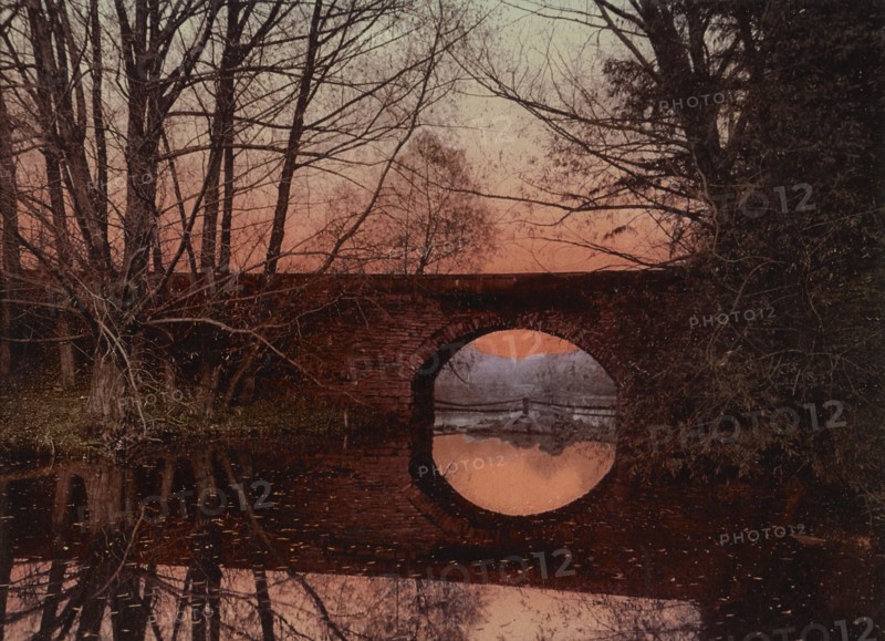 Sunset, Palmer Bridge, New York, c1900. Creator: Unknown.
