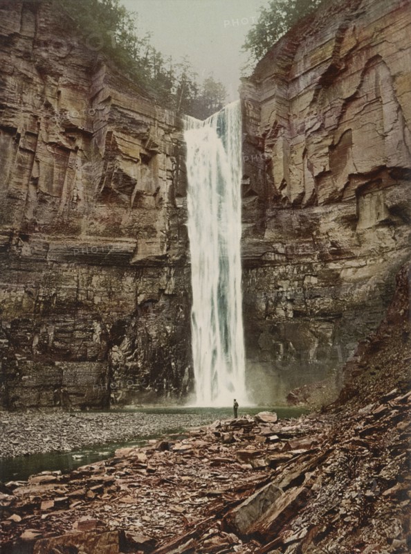 Taughannock Falls near Ithaca, c1901. Creator: Unknown.