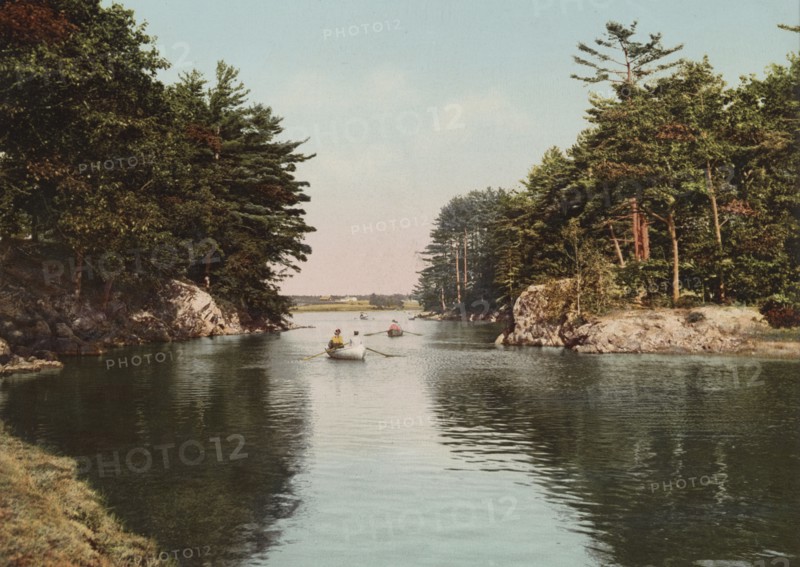 Picnic Rocks, Kennebunk River, Maine, c1900. Creator: Unknown.